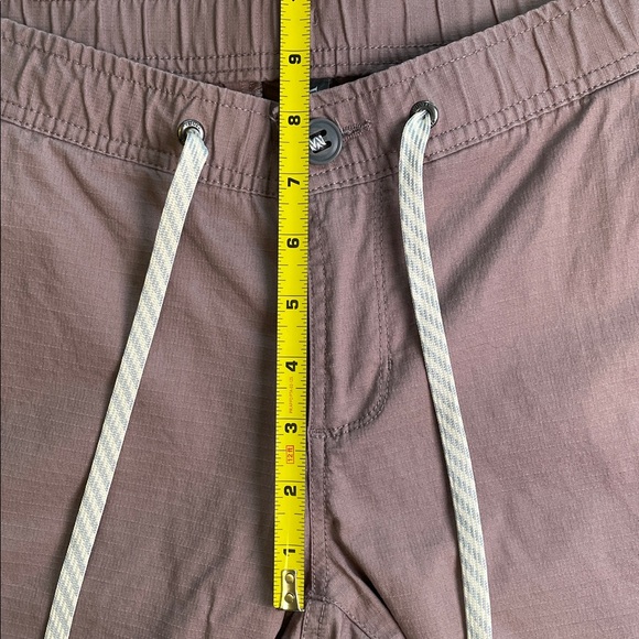 Vuori Cotton Ripstop Terracotta Pink Drawstring Pants - Picture 5 of 9